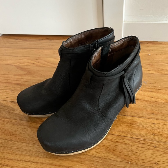Dansko Markie Black Bootie with Tassels - Picture 6 of 9